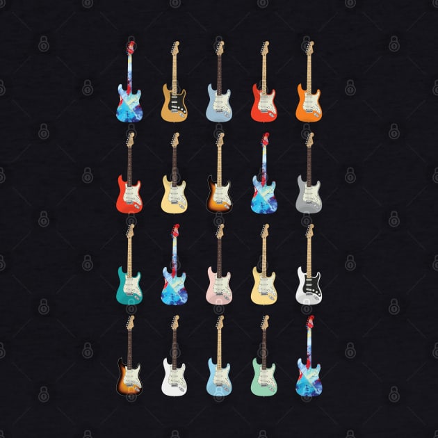 S-Style Electric Guitar Icons Huge Collection by nightsworthy